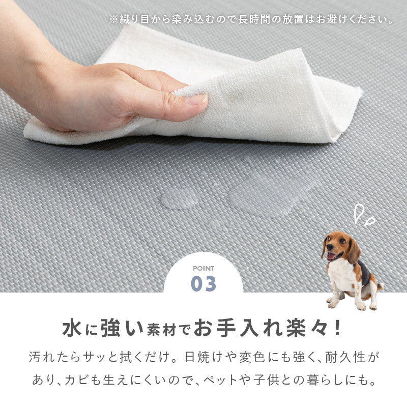 水拭きできる い草風 置き畳 おぼろ 約82×82×2.5cm イ草 PP 半畳 まとめ買い ふちなし 縁なし フロア畳 ユニット畳 システム畳 畳 マット 琉球畳風 滑り止め付 キッズラグ 赤ちゃん ペット かわいい 春夏秋冬用