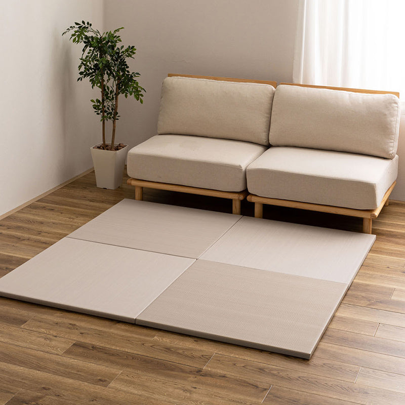 〇〇日本製 グリーン６枚セット【大人気】水拭きできる ポリプロピレン 置き畳 トリム 日本製 水拭きできる ポリプロピレン 置き畳 ユニット畳