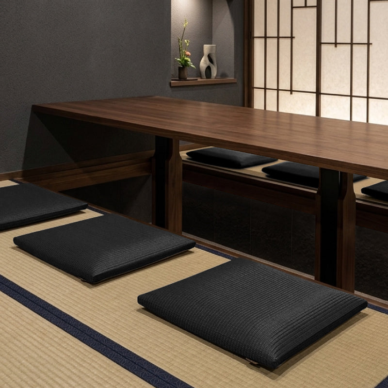【新商品】[39×39] 水拭きできる 炭のチカラで消臭 座布団 和モダン 畳クッション 日本製 楽座（らくざ）