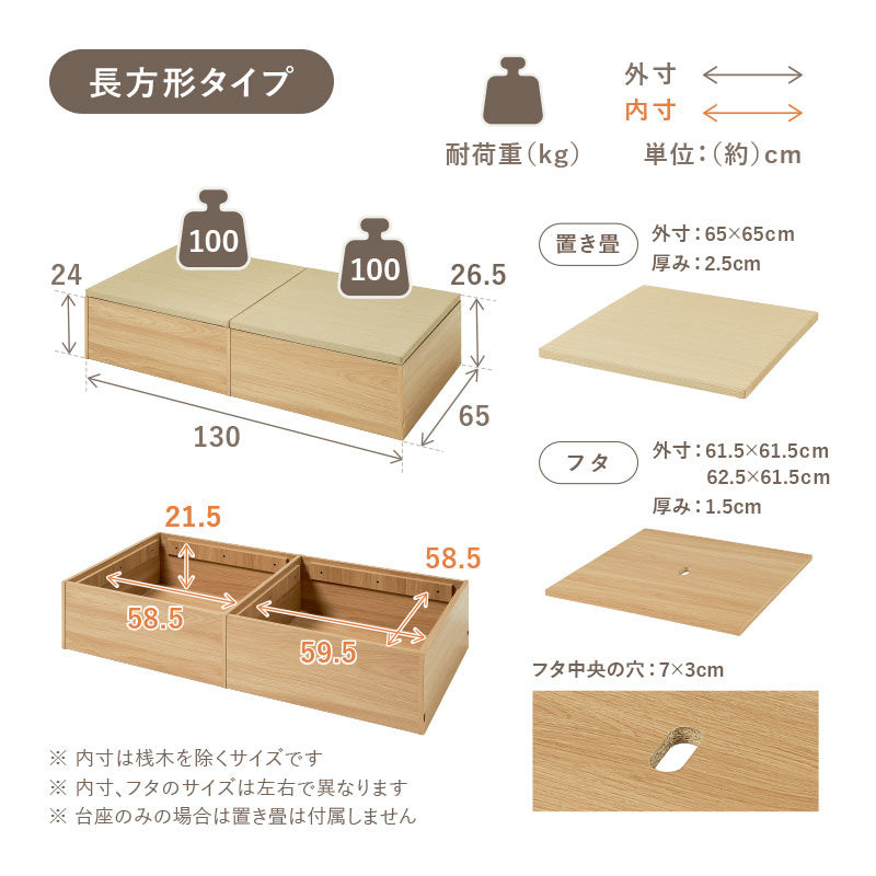 【新商品】[24パターン] 畳が選べる小上がり畳 タタミ座