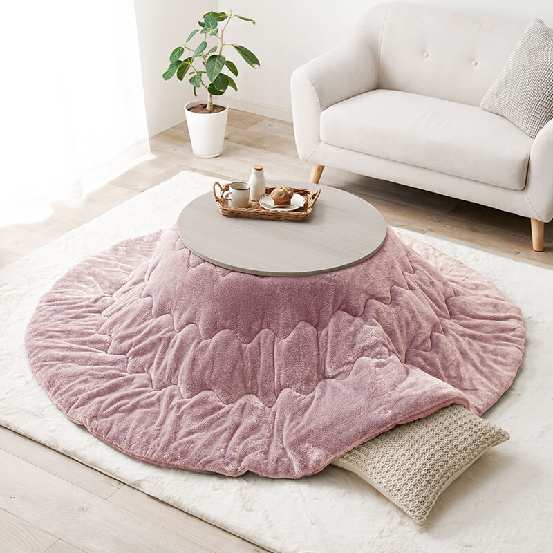 [直径68][単品/セット] 折りたたみ円形こたつ Mone+Luna/moku moku/メレンゲ