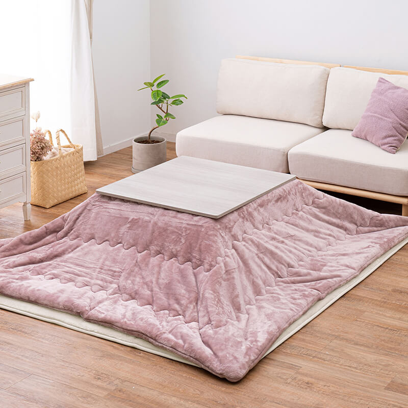 [幅75][単品/セット] 折りたたみ正方形こたつ Cube+Luna/POKA/メレンゲ