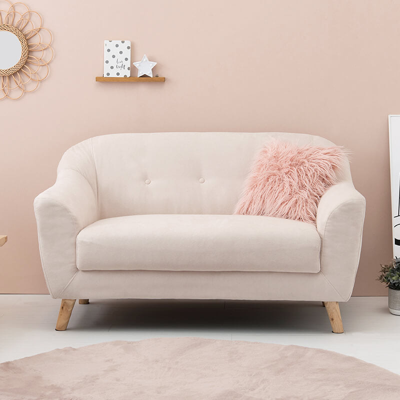 [幅125][生地サンプル無料] 2人掛けソファ 脚取り外し可能 Emel