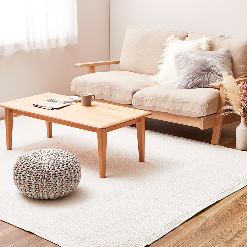 綿100% 洗えるイブル Decor キルトラグマット　ベージュ イブル ラグ【約130×190cm/190×190cm/190×240cm】 【約1.5畳/2畳/3畳
