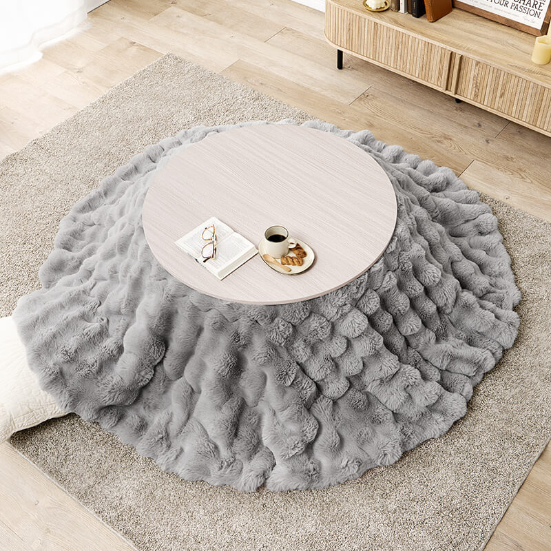 [幅80/105][単品/セット] 楕円形・円形こたつ abel+Luna/moku moku/メレンゲ