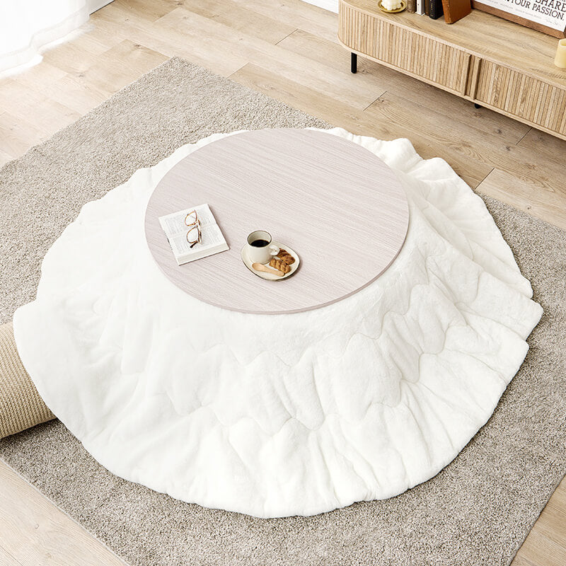 [幅80/105][単品/セット] 楕円形・円形こたつ abel+Luna/moku moku/メレンゲ