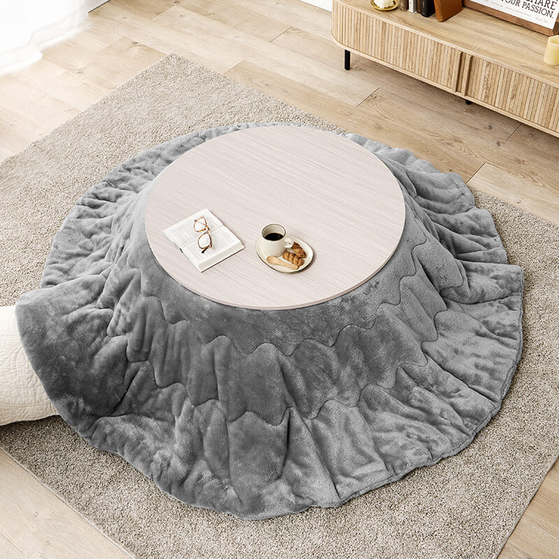 [幅80/105][単品/セット] 楕円形・円形こたつ abel+Luna/moku moku/メレンゲ