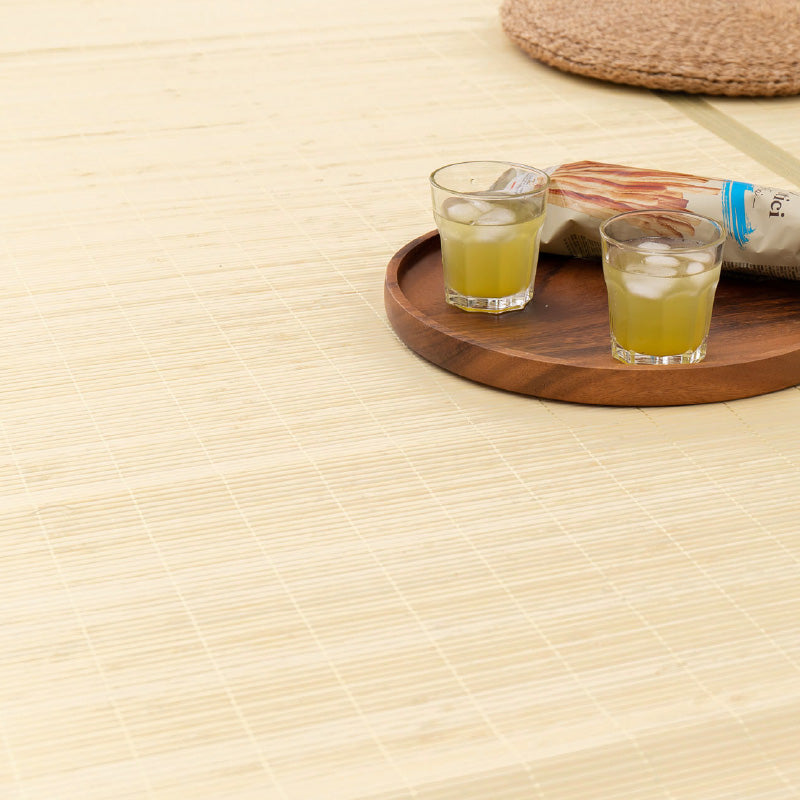 [江戸間2~8畳] 折りたためる竹ラグ カーペット 葉月（はづき）