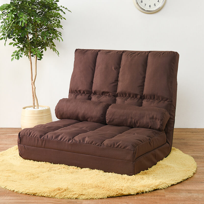 【新品】幅90cm　ハイバック3WAY　ソファベッド　14段階リクライニング ハイバック 3WAYソファベッド 1.5人掛け [幅90] 14段階