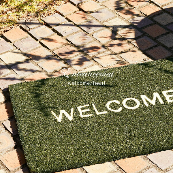 屋外玄関マット 銅仕上げラバーマット 約45×75×2.5cm ココマット