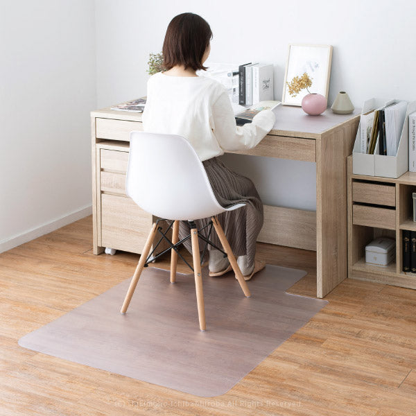日本製 半透明マット【M】チェアマット 約122×91.5cm【厚さ1.5mm】【半