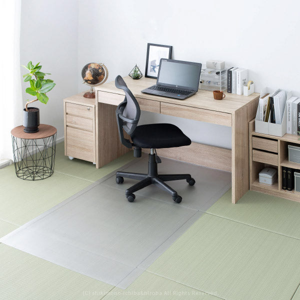 半透明マット 日本製 【L】ロング フロアマット約180×91cm 【厚さ1.5mm