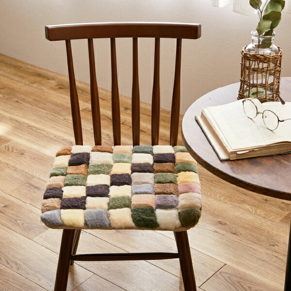 じぶんまくら　新品 MDMC-MIX ムートン座布団 40×40cm じぶんまくら 新品 MDMC-MIX ムートン座布団 40×40cm じぶん