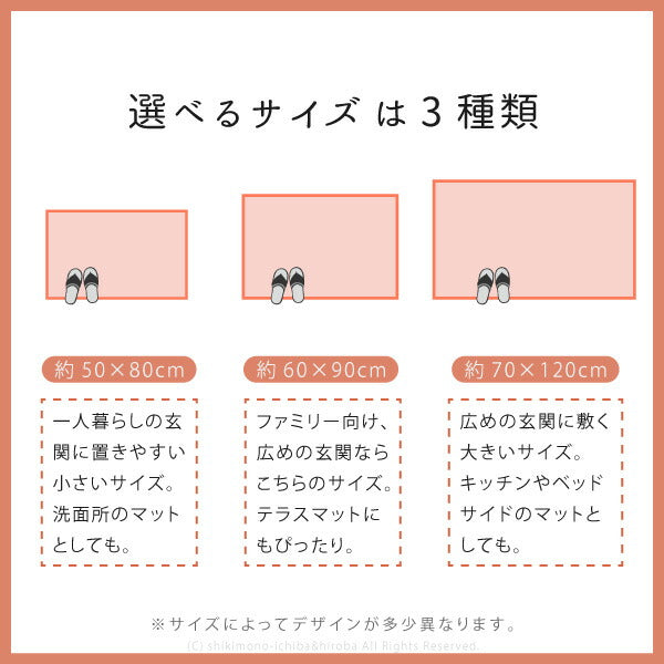 絨毯柄の洗える玄関マット トロワ ターコイズ プリシア パレス 約50×80cm 玄関マット 室内 屋内 おしゃれ かわいい 洗える アジアン 高級感 滑り止め 花柄 小さめ 萩原