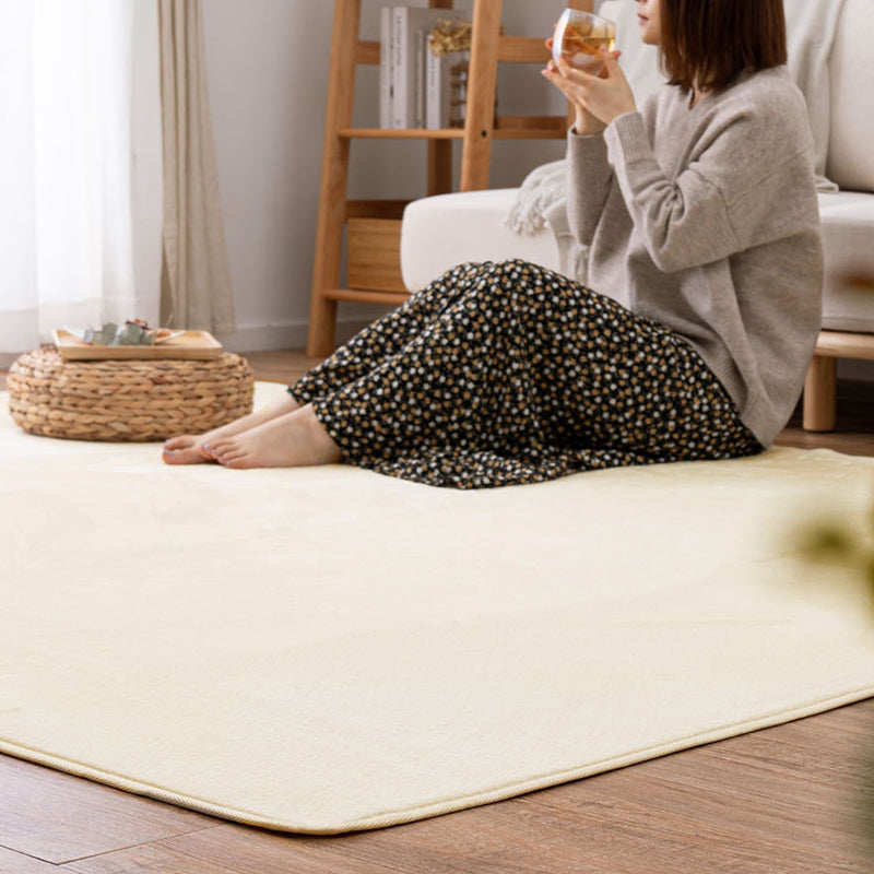 [2サイズ][厚手/薄手] 厚みを選べる はっ水 洗える滑り止め付きラグ メレンゲタッチ