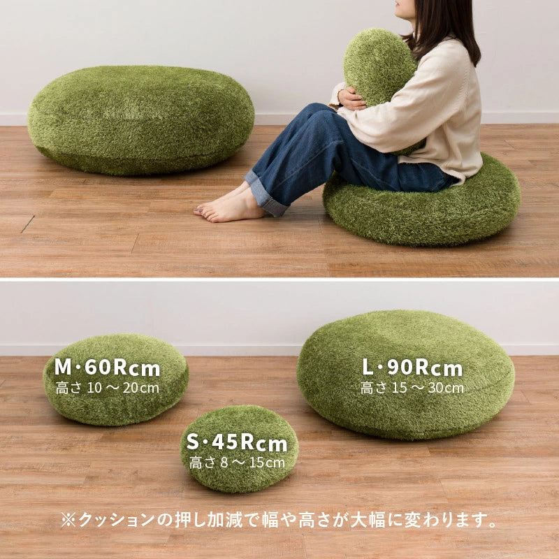 芝生クッション ふっくら ラウンドクッション 大きい 丸 円形人工芝 芝生クッション ふっくら ラウンドクッション 大きい 丸 円形人工芝