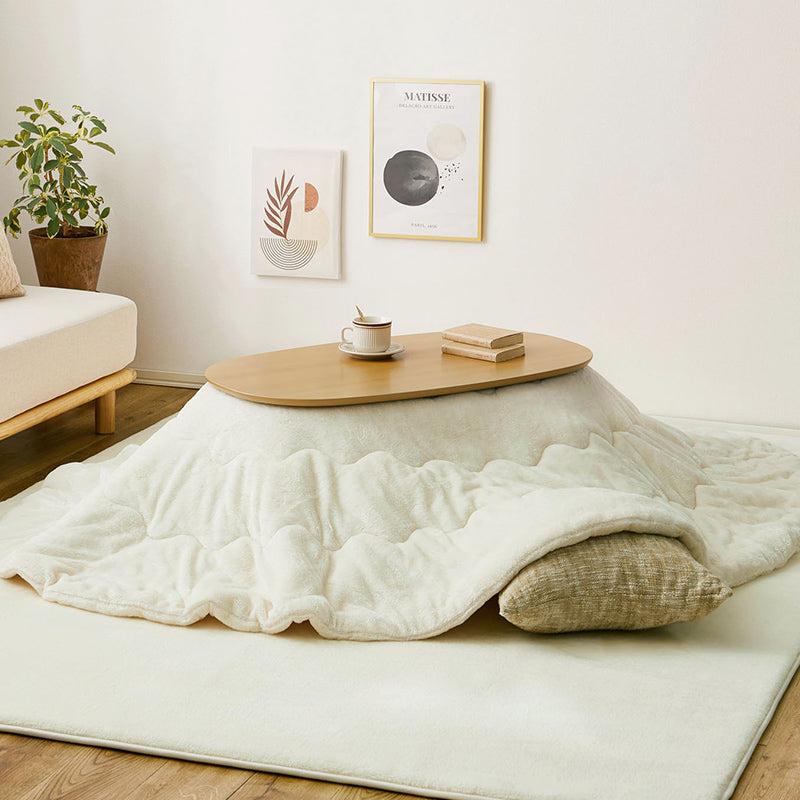 メレンゲタッチ こたつ薄掛け布団 170×210cm【楕円形】こたつ