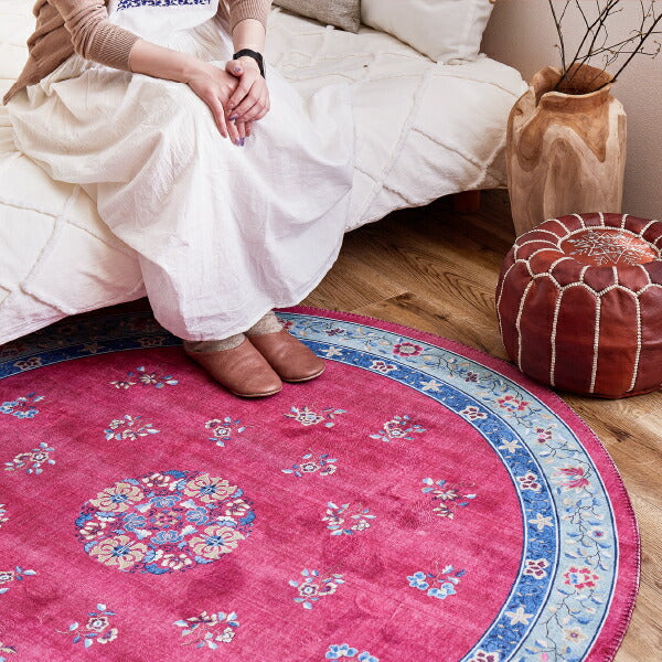 ラグ カーペット 洗える 薄手 [3サイズ] フランネルミュゲ ラグマット