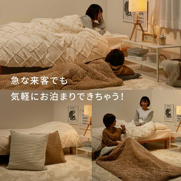 3WAYで使えるクッション寝袋 こたつ布団 シュラフ 枕 クッション 車