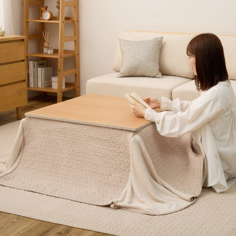 こたつ布団 省スペース 薄掛け 洗える 綿100％ イブル デコール