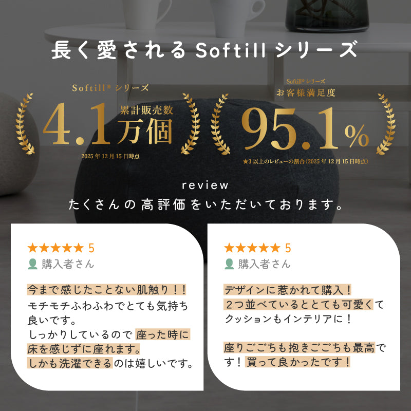 [S/M] 洗えるクッション ソフティル入り mallo