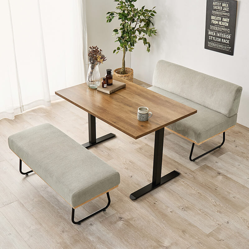 [幅110] 4人用ダイニングセット（テーブル+ソファ+ベンチ） Lloyd