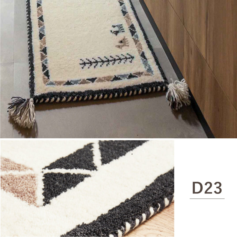 【新商品】[3サイズ] ギャッベ ウールマット キッチンマット タッセル付き GABBEH D+