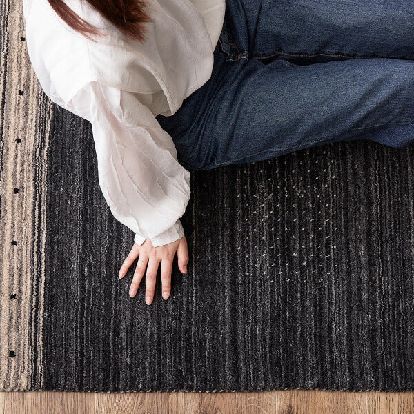 特別仕様のギャベラグ 200×250cm 【3畳】ギャッベ 無染色ウール