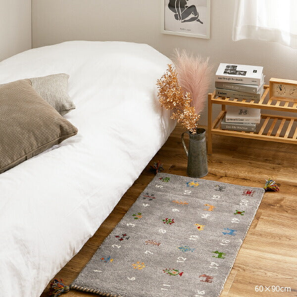 ギャッベ 座布団 チェアパッド 40×40cm マット ギャベ ナチュラル 民族