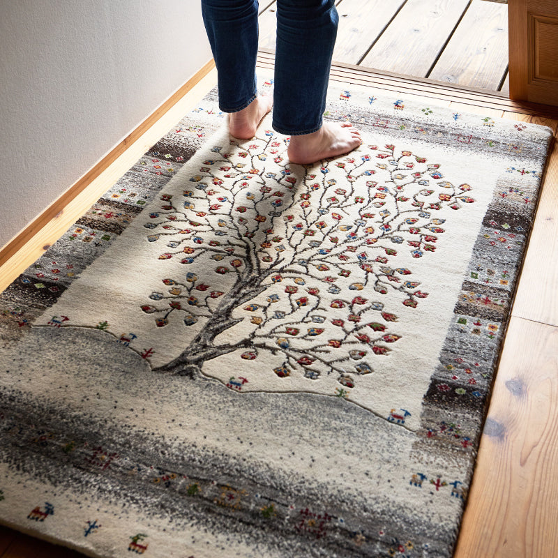 グ カーペット 絨毯 マット ギャッベ 悠花 【約90×150cm/約140×200cm