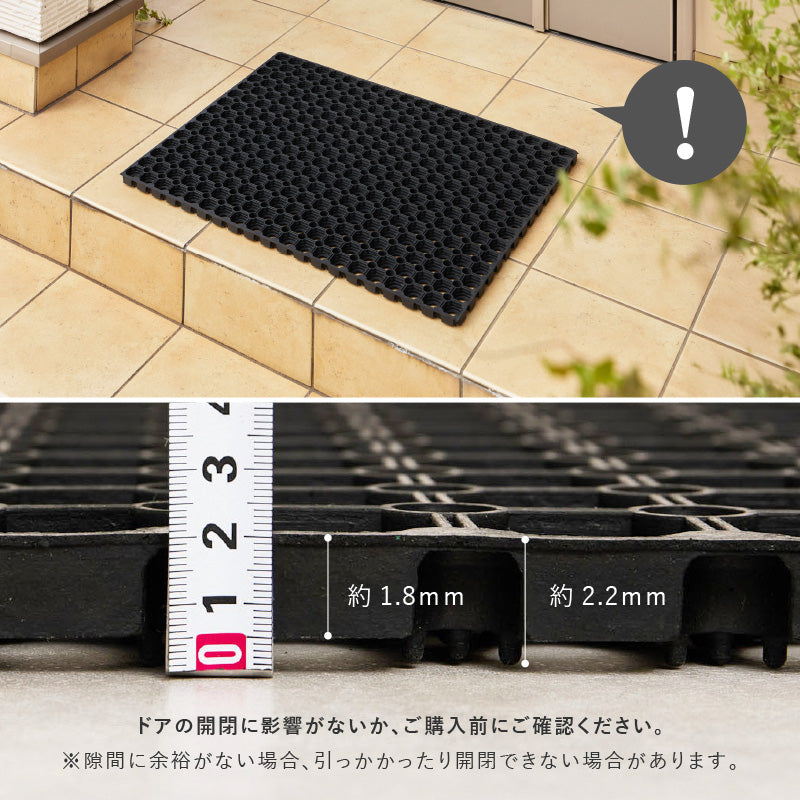 ラバーマット 屋外玄関マット 連結式 滑り止めマット 40×60 60