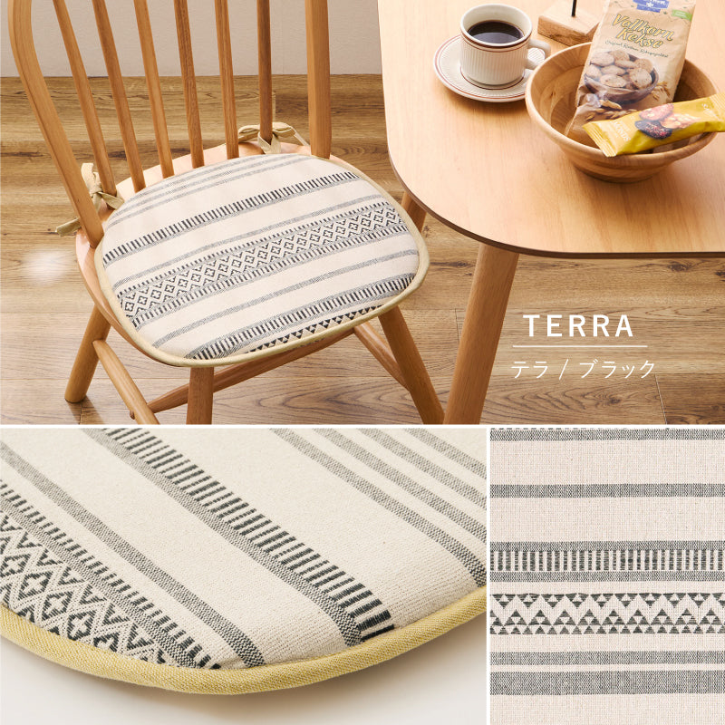 【新商品】[43×41] インド綿 シートクッション 綿100％ クラック テラ アルト