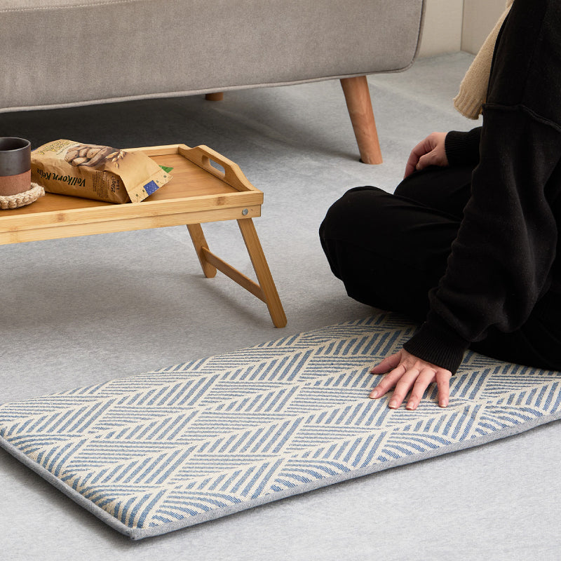 【新商品】[43×120] インド綿 ロングシートクッション 綿100％ テラ クラック アルト
