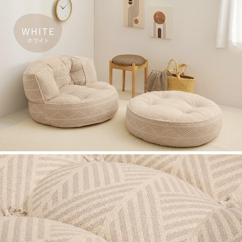 【新商品】[単品/セット] 円形フロアソファ ソファベッド レトア