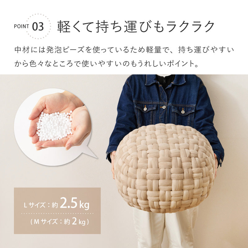 ベルベット素材のプフ スツール オットマン サイドテーブル [2