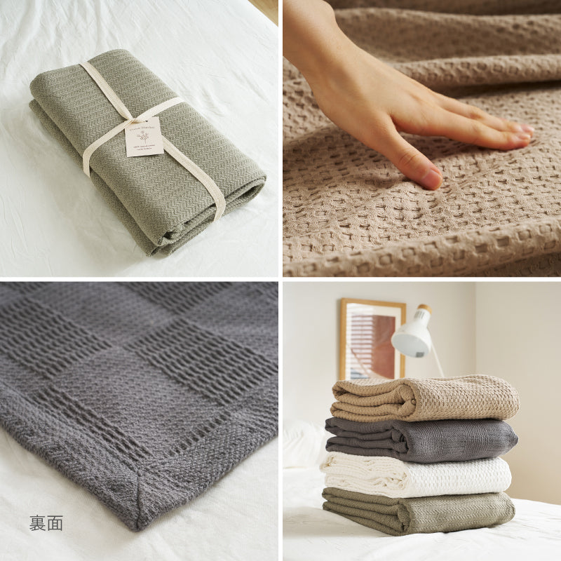 【新商品】[2サイズ] 洗える タオルケット 肌掛け布団 綿100％