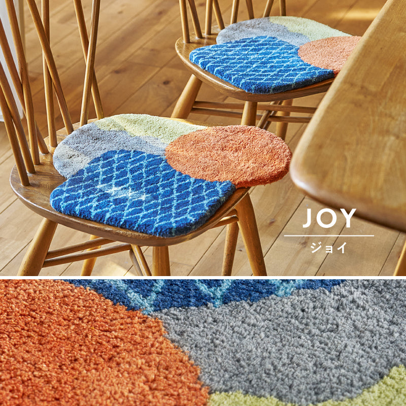 【新商品】[40×40] コットン100％ ハンドメイド 座布団 マット チェアパッド 椅子クッション Formeフォルム