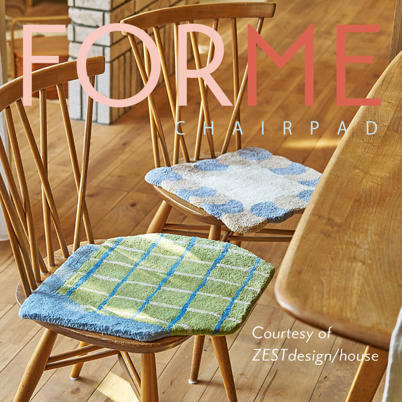 【新商品】[40×40] コットン100％ ハンドメイド 座布団 マット チェアパッド 椅子クッション Formeフォルム