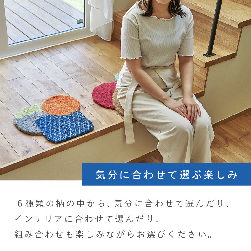 【新商品】[40×40] コットン100％ ハンドメイド 座布団 マット チェアパッド 椅子クッション Formeフォルム