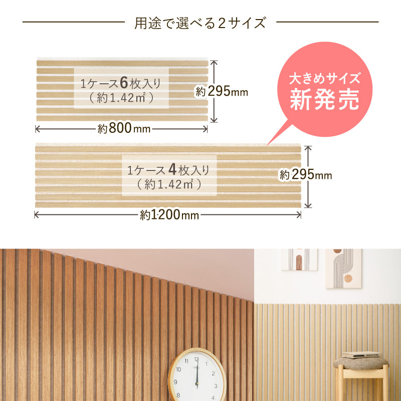 【新サイズ登場】[2サイズ] 吸音パネル 壁をおしゃれにDIYできるパネル イパネッラ ナチュラルカラー　　　