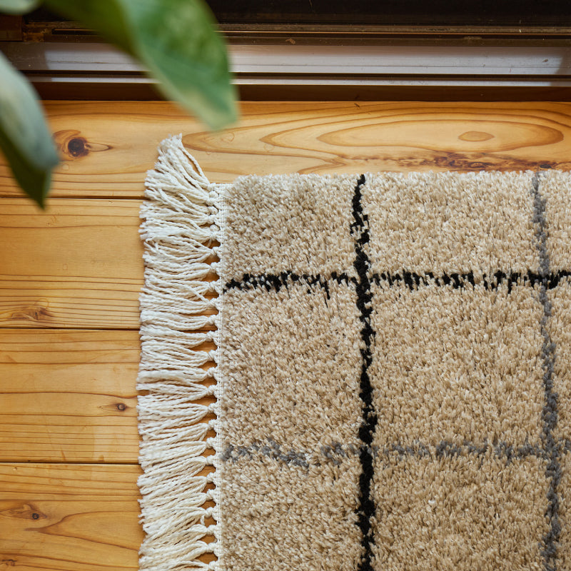 【新商品/1月下旬入荷予定】[3サイズ] ウィルトン織ラグ フリンジ付き ベルギー製 リシャド ケユラ クロア