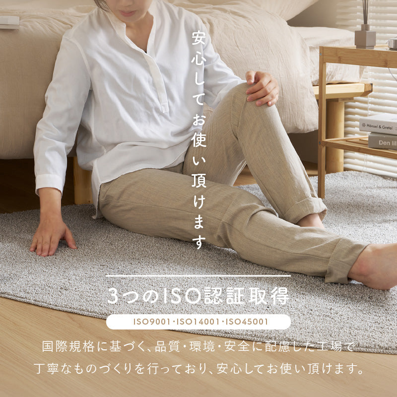 【新商品】[2サイズ] 洗えるラグ シャギーラグ 扇形 365 サンロクゴ