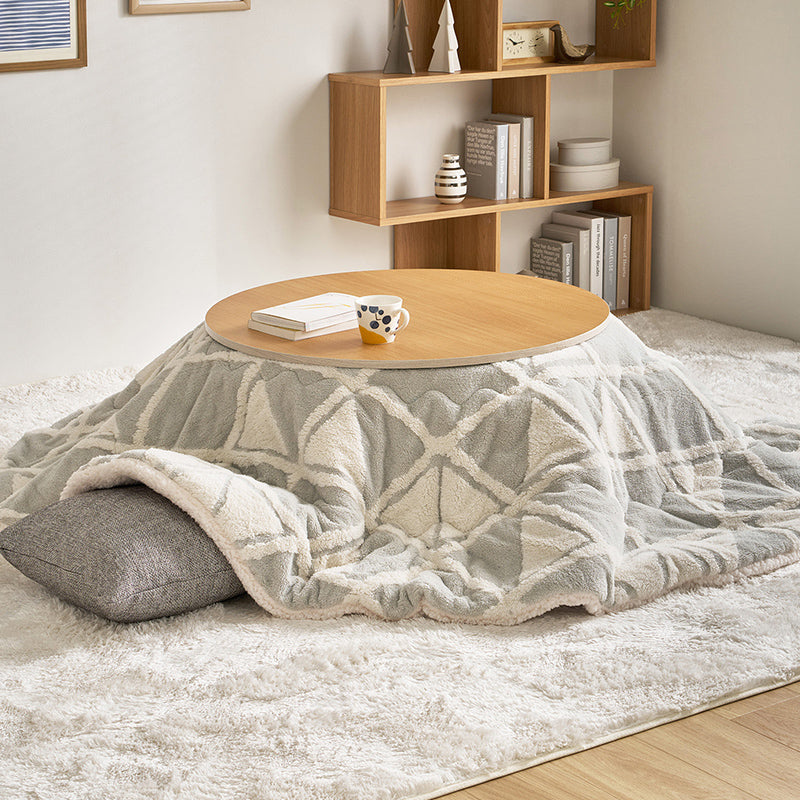 【新商品】[190R] 円形 洗えるこたつ布団 北欧柄 HYGGE
