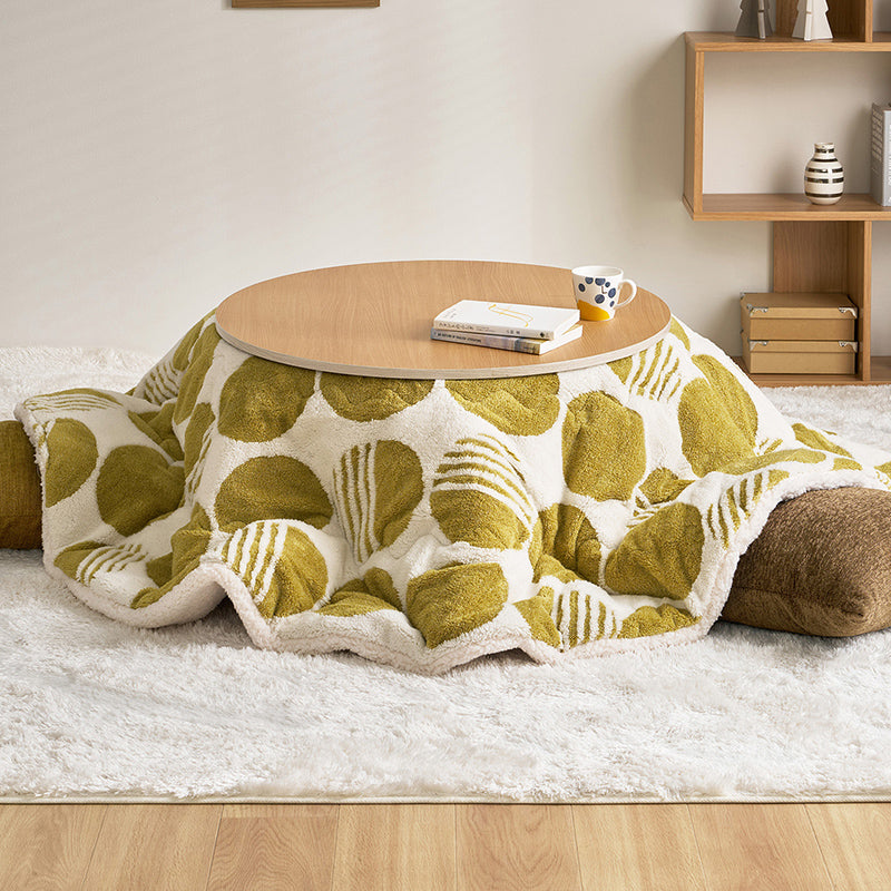 【新商品】[190R] 円形 洗えるこたつ布団 北欧柄 HYGGE