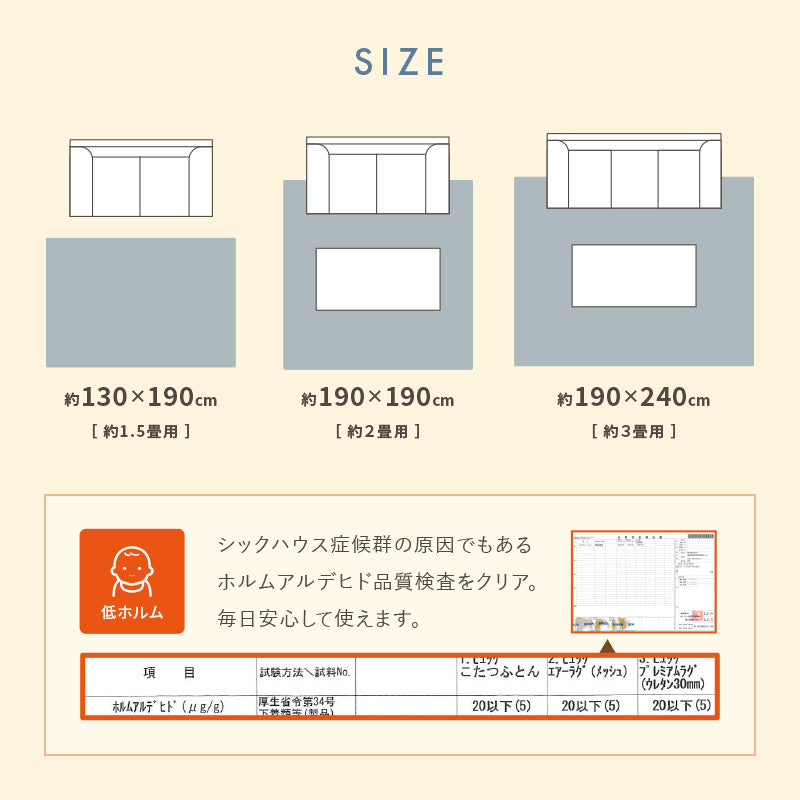 【新商品】[3サイズ] 洗える滑り止め付きラグ 薄手 北欧柄 HYGGE