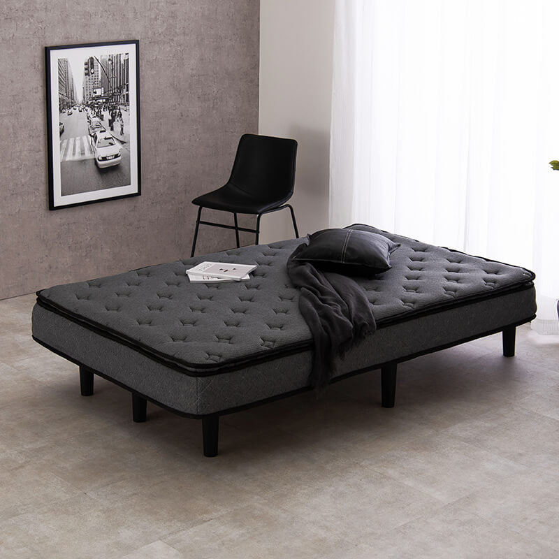 [SSS/S/SD] 脚付きマットレスベッド ポケットコイル ピロートップ付き