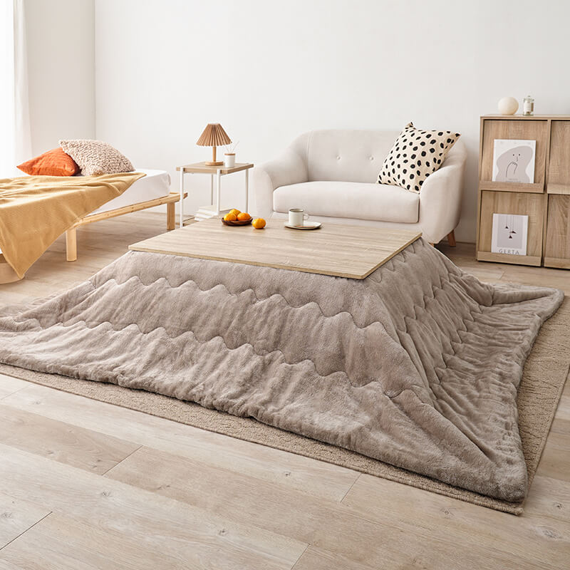 [幅105][単品/セット] 折りたたみ長方形こたつ Cube+Luna/POKA/メレンゲ