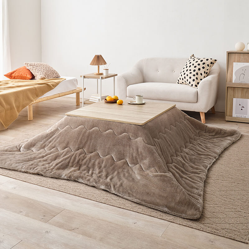 折りたたみ正方形こたつ [幅75][単品/セット] Cube+Luna/POKA/メレンゲ