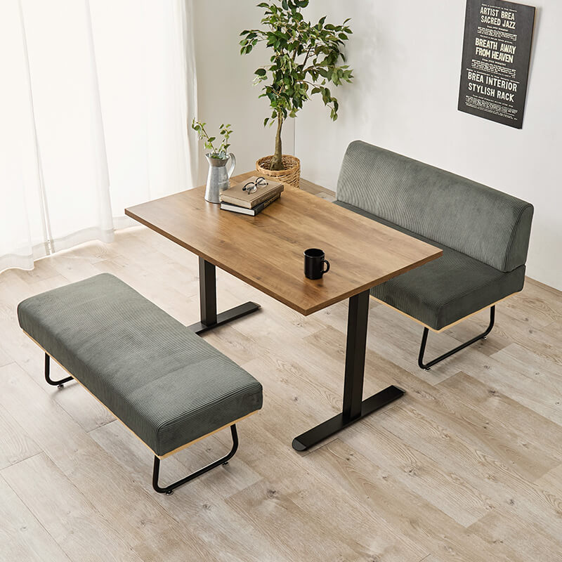 [幅110] 4人用ダイニングセット（テーブル+ソファ+ベンチ） Lloyd