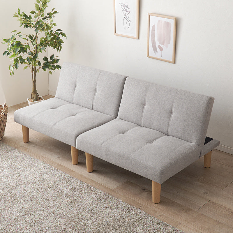 [幅176] 分割できる4WAYソファベッド 2人掛け 3段階リクライニング 脚取り外し可能 Roman